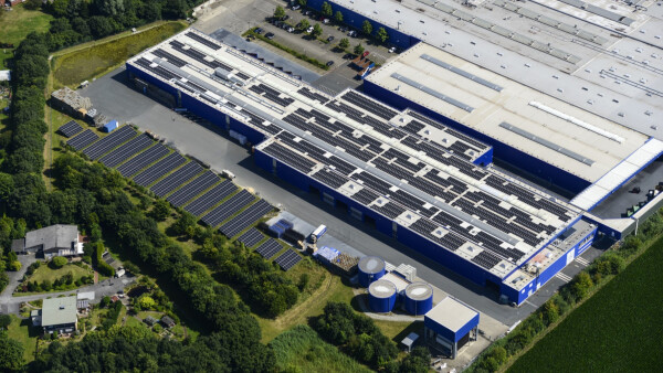 Hörmann-Werk in Brockhagen mit Flächen- und Dach-Photovoltaikanlagen